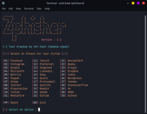 zphisher:自动化网络钓鱼工具，具有 30 多个模板-XSS博客