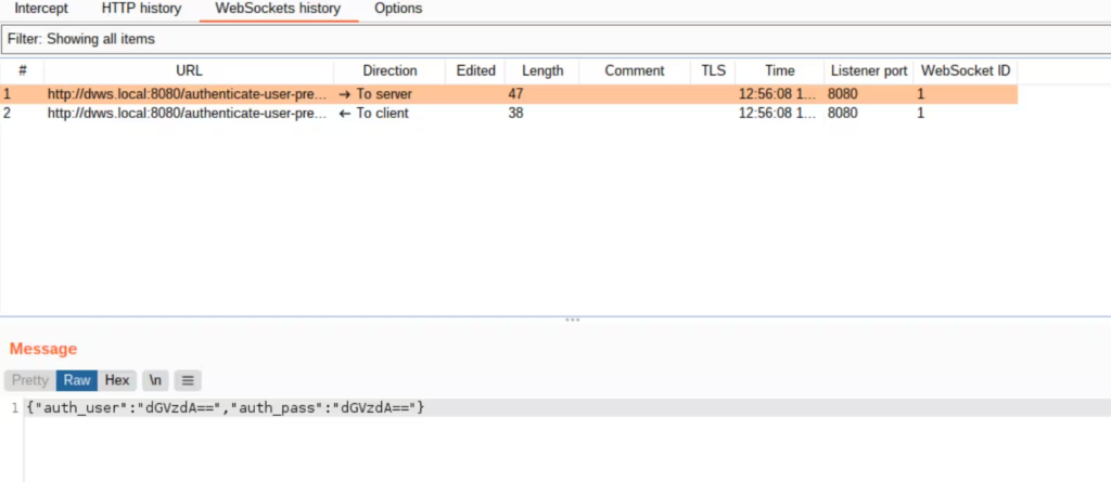 在 Burpsuite 上模糊测试 WebSocket 消息