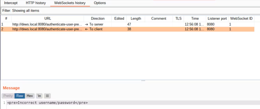 在 Burpsuite 上模糊测试 WebSocket 消息