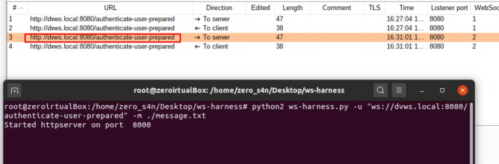 在 Burpsuite 上模糊测试 WebSocket 消息