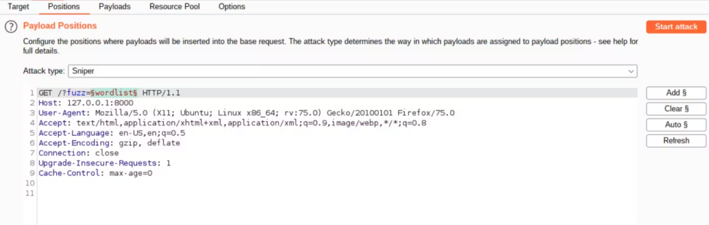在 Burpsuite 上模糊测试 WebSocket 消息