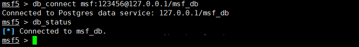msf(Metasploit)数据库连接失败的问题