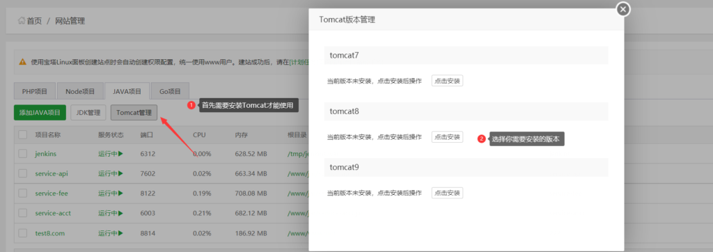 图片[9]-宝塔 新版Java 项目部署教程