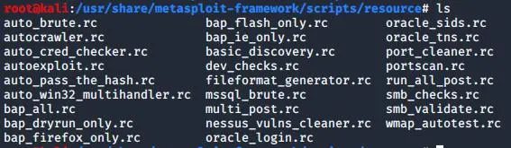 图片[8]-Metasploit -- 目录详解及常用命令