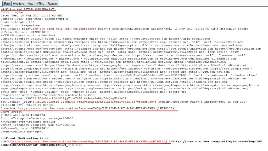 绕过CSP实现auth.uber.com – DOM XSS